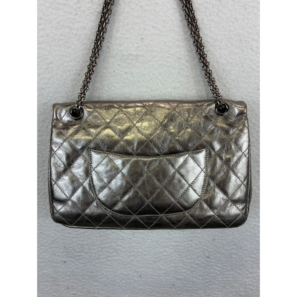 Chanel Metallic Quilted Aged Leather Reissue Shoulder Bag - Picture 8 of 16